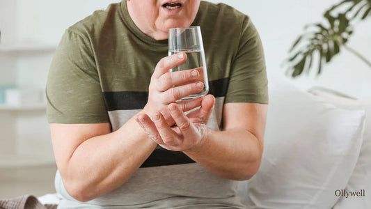 A person suffering from Parkinson's disease-related symptoms.